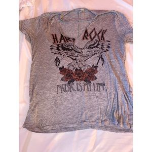 V cut shirt